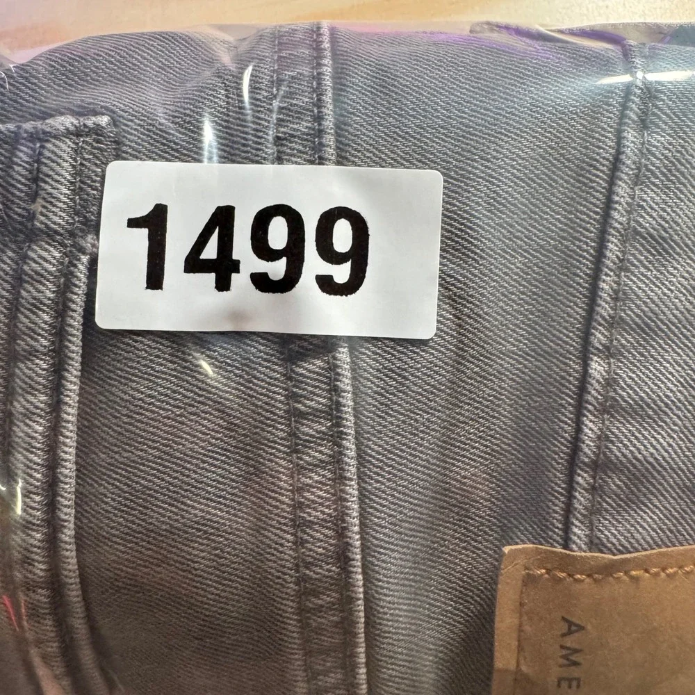 American Eagle Jeans 28x30 ‎ Slim Straight Gray Jeans Airflex+  Faded Denim